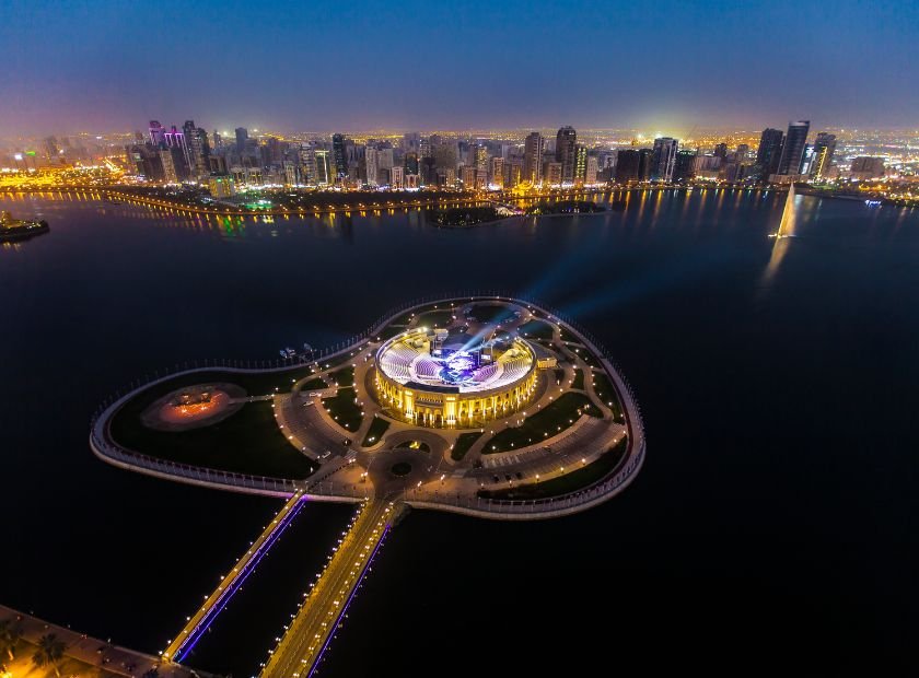 The famous Sharjah Waterfall