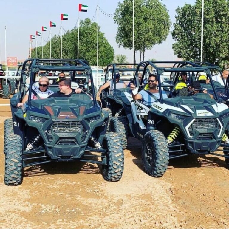 People are sitting in buggies in UAE